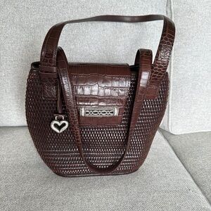 Brighton Handbag Near New Condition Brown Leather